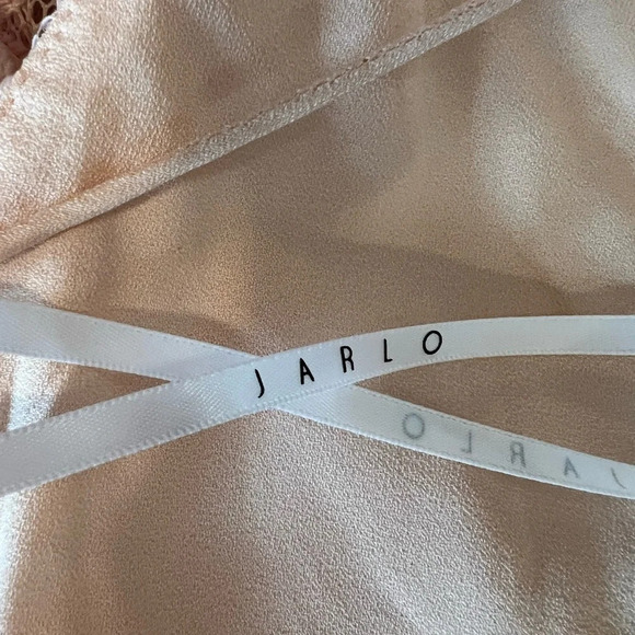 JARLO Revolve Formal Gown CADENCE PEACH Lace Sheer Maxi Dress Size SMALL/10 B37 - Picture 12 of 13